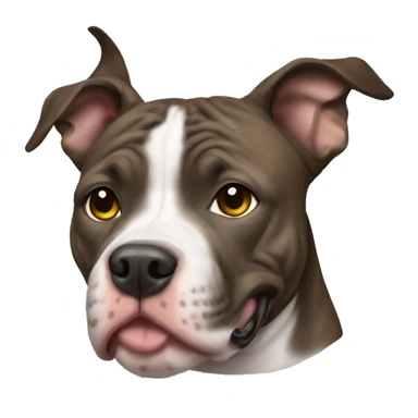 Brindle pitbull  sticker