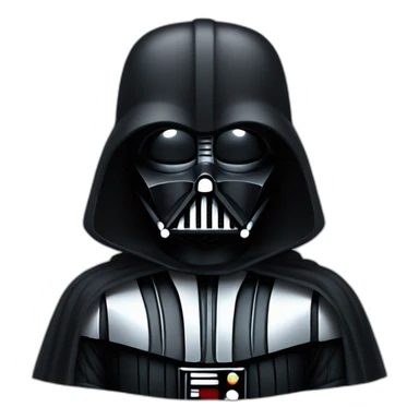 hooded darth vader without helmet sticker