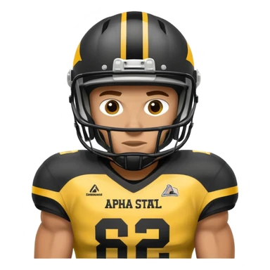 Appalachian state football player sticker
