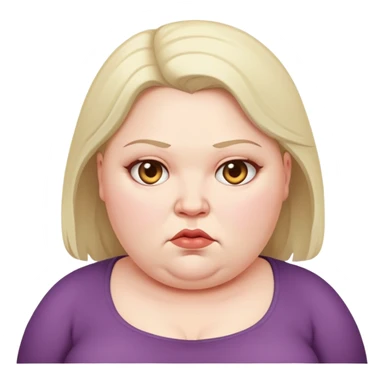 Stark, übergewichtige, weibliche Person sticker