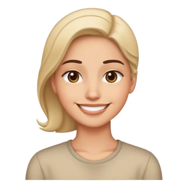 smile side eye sticker