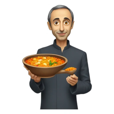 Éric Zemmour with a tajine  sticker