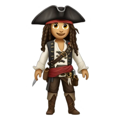 female jack Sparrow sticker