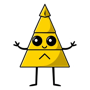 Bill Cipher with one eye and tiny arms from Gravity Falls sticker