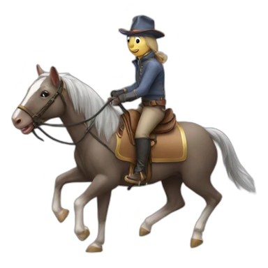 rat wearing cap riding horse sticker