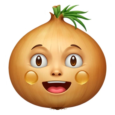 onion crying and laughing sticker