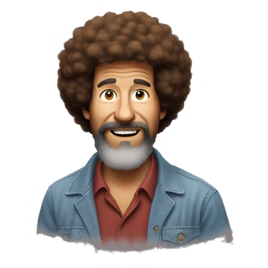 speechless bob ross sticker