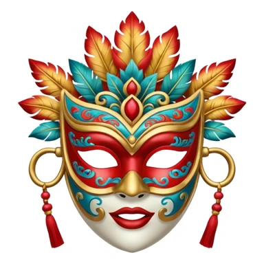 Festival Celebration Mask sticker