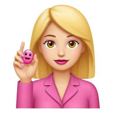 Rends cet emoji 🤏🏻 en main de femme avec du vernis à ongles dessus.  sticker