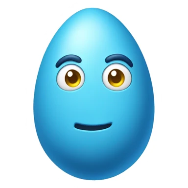 blue colored large sealed surprise egg sticker