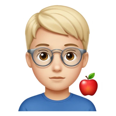gen z kid with apple vision pro on sticker