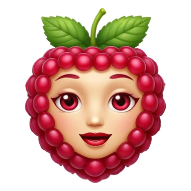 Sexy Raspberry. Comic Sytle with face sticker