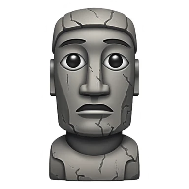 Moai statue sticker