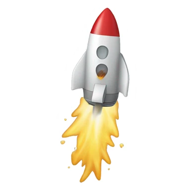 flying rocket with water coming out of the back sticker