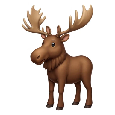 Moose head and body sticker
