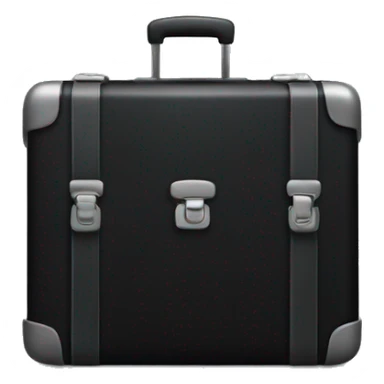 Black suitcase sticker