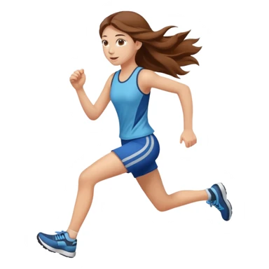 girl running sticker