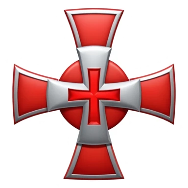 the red cross of the knights templar sticker