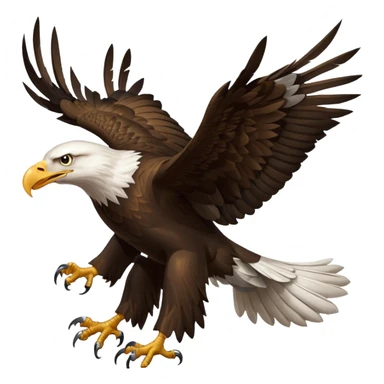 Bald eagle holding rifle  sticker
