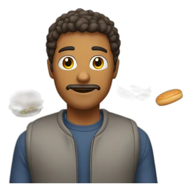 searching for hamburgers sticker