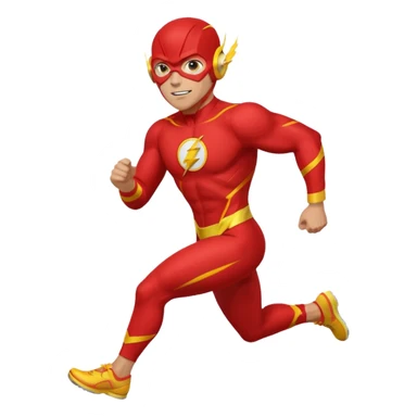 Flash man running  sticker