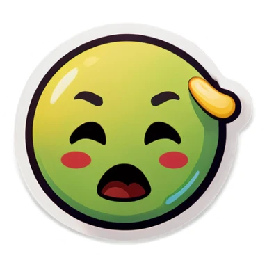 throwing up emoji  sticker
