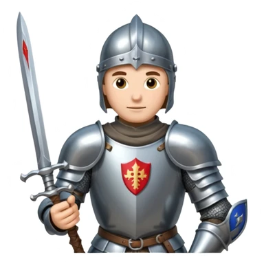 medieval knight sticker