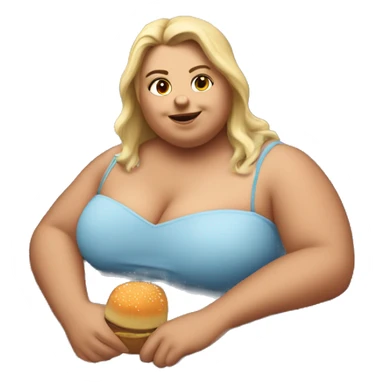 Extremely chubby woman in the truck bed of a 2006 Chevy sliverado  sticker