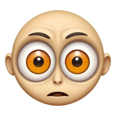 Crazy looking guy with huge eyes sticker