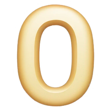Letter O sticker