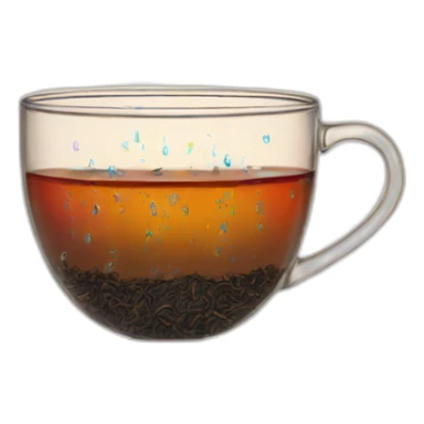 Black tea rainbow rain sticker