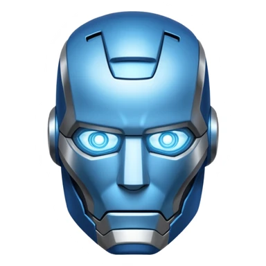 BLUE SUPERHERO IRON MAN  sticker