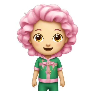 Cute pink festive  sticker