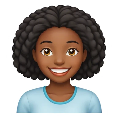 Black girl laughing sticker