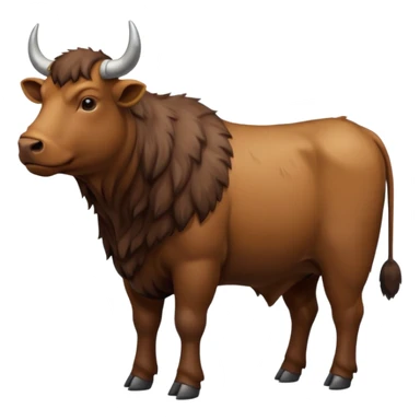 High resolution of  full body An ox sticker
