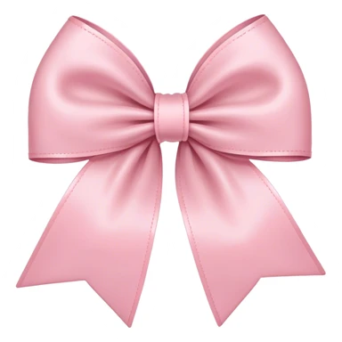 Light pink bow with ruffles sticker
