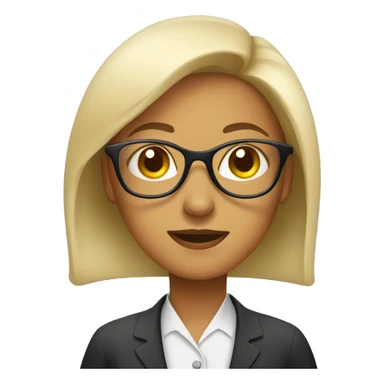 women in eyeglasses sticker