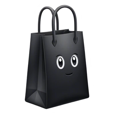 Black tall goodiebag  sticker