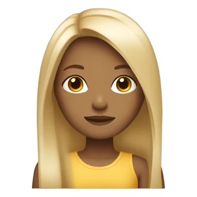 Tan girl with blond hair sticker