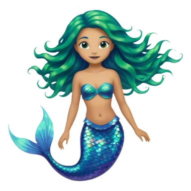 Alien mermaid sticker