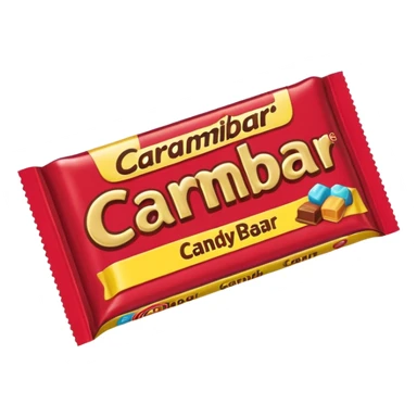 Carambar candy bar with joke on the packaging sticker