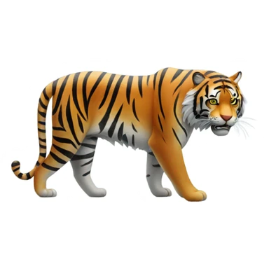 Tiger in fog sticker