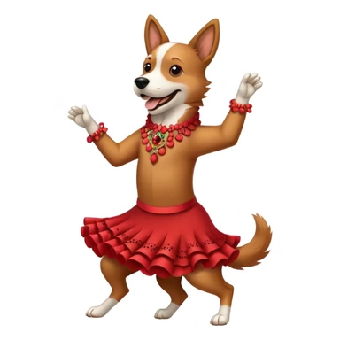 Perro bailando flamenco  sticker