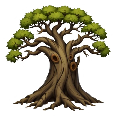 dark old deep tangled cracking trees  sticker