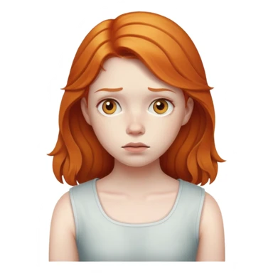 Ginger girl getting left behind  sticker