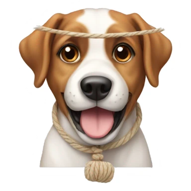 Dog with string  sticker