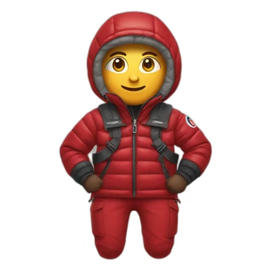 Red Moncler maya sticker