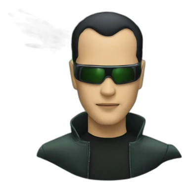 neo the matrix flying sticker