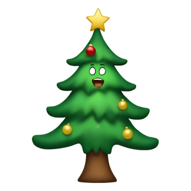 Singing Christmas tree sticker