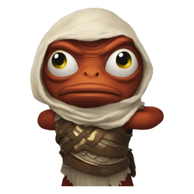 pepe playing god of war in pc  sticker
